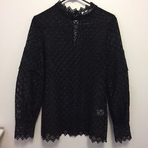 Iro crochet lace top